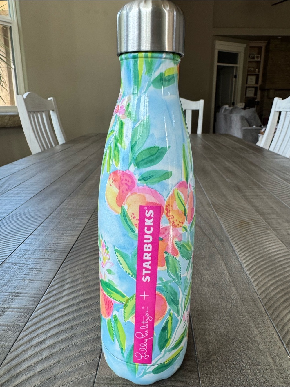 Lily Pulitzer- Starbucks S’well Blue Floral Limited Edition Water Bottle